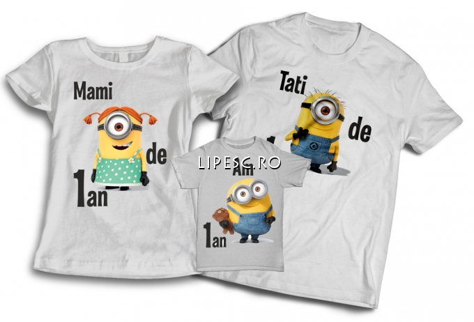 Set tricouri aniversare 1 an 