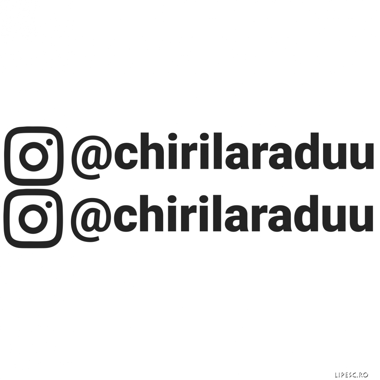 Set Stickere auto instagram personalizate