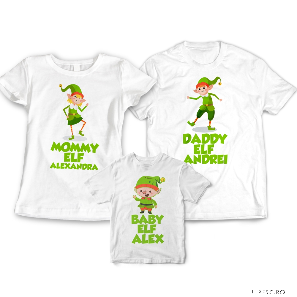 Set tricouri craciun personalizate 