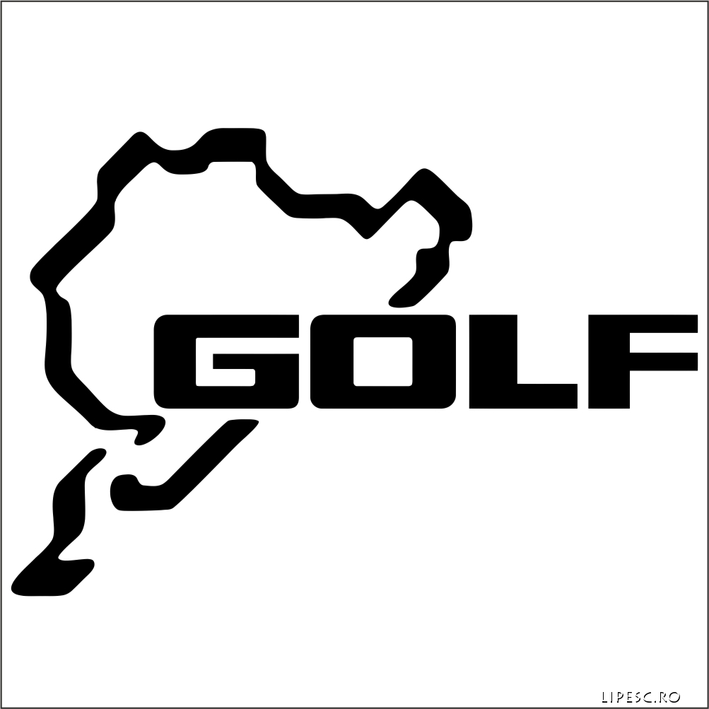 Sticker auto golf