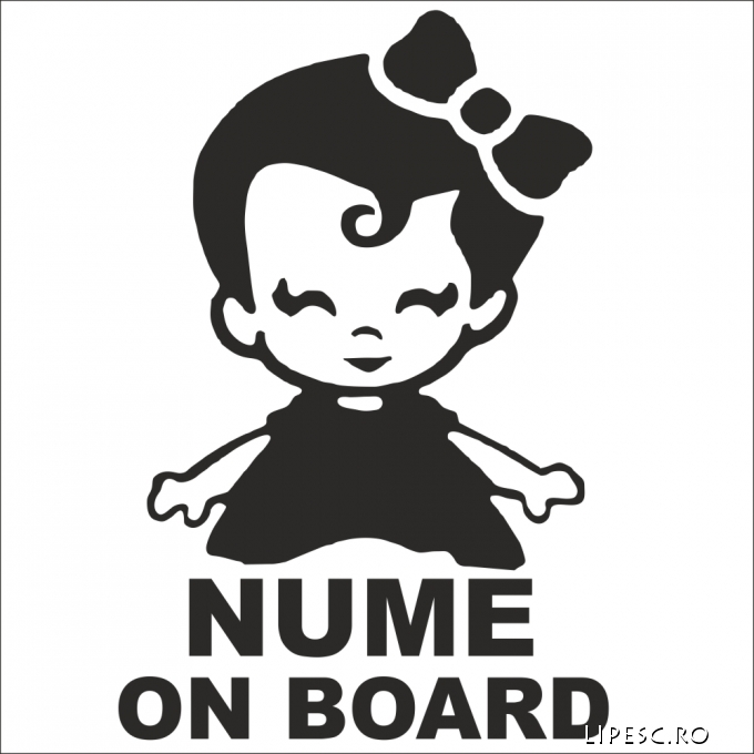 Stickere personalizate baby on board 