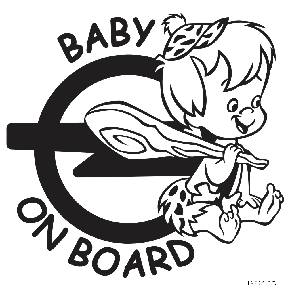 Stickere baby on board Opel 