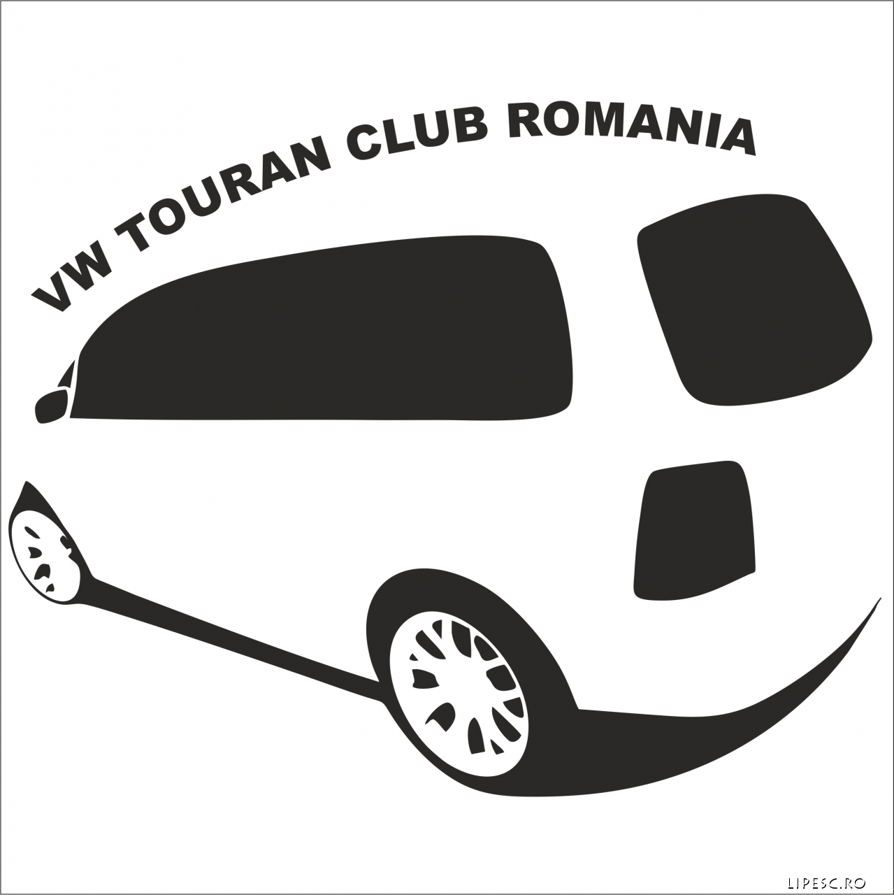 Sticker vw touran club Romania