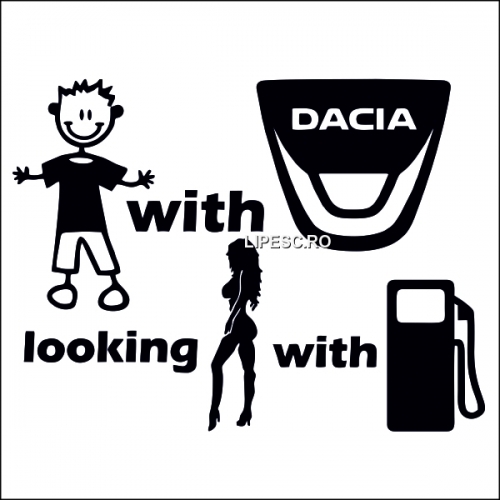 Sticker funny Dacia