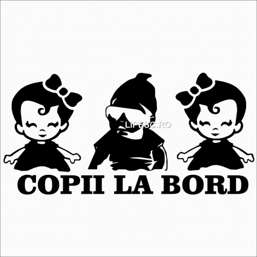 Sticker copii la bord 