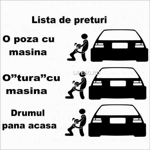 Sticker lista de preturi 