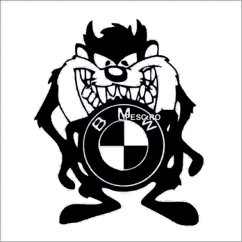 Sticker tazmatian Bmw