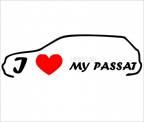 Sticker i love my passat