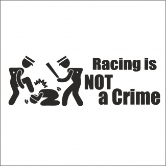 Sticker racing not a crime 