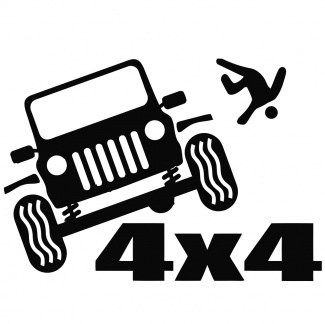 Sticker auto 4x4 