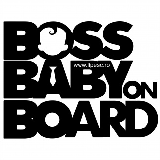 Sticker boss baby on board 