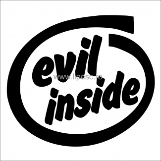 Sticker evil inside 