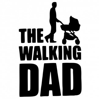 Sticker funny The Walking Dad