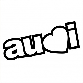 Sticker i love audi