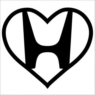 Sticker i love honda