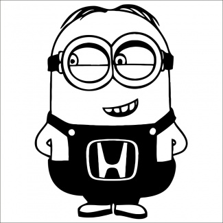 Sticker minion honda