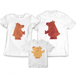 Tricouri familie cu ursuleti 