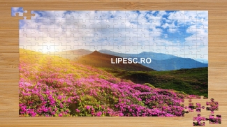 Puzzle cu peisaj floral 