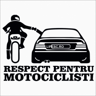 Sticker respect pentru motociclisti Bmw